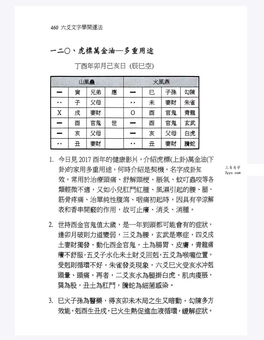 文衡富《六爻文字学》开运法539页 资料图片