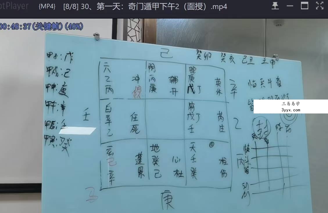 李圣湘《道家阴盘奇门高级班面授》37集 资料图片