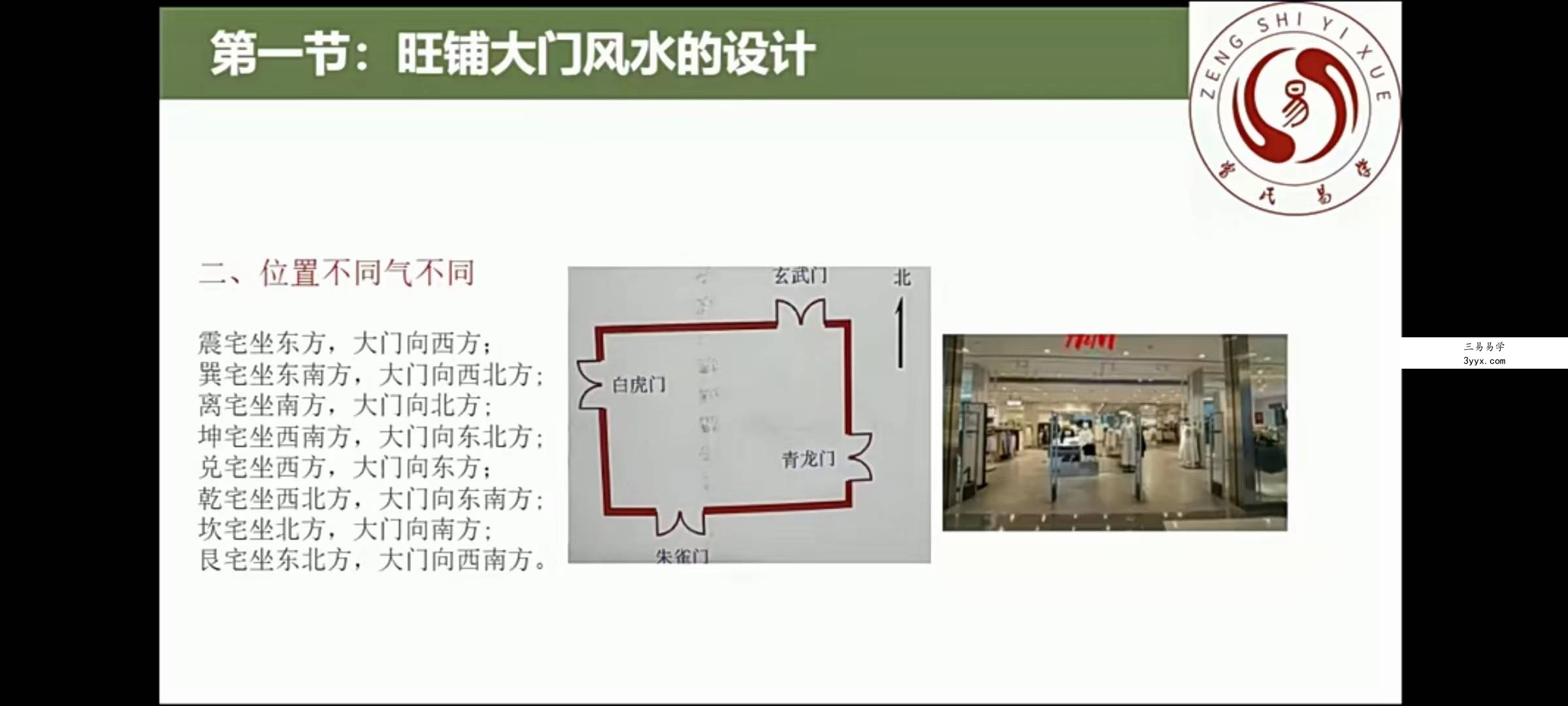 曾氏易学 曾勇 人居环境学:阳宅公司商铺装修装饰风水勘测布局208集 资料图片