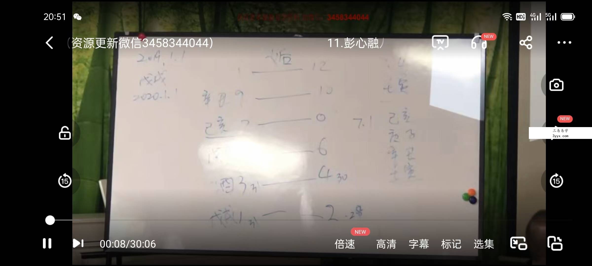 彭心融八字命理中级44集 资料图片