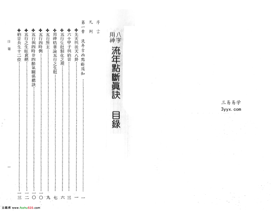 星云山人命理典籍《八字用神流年点断真诀》 资料图片