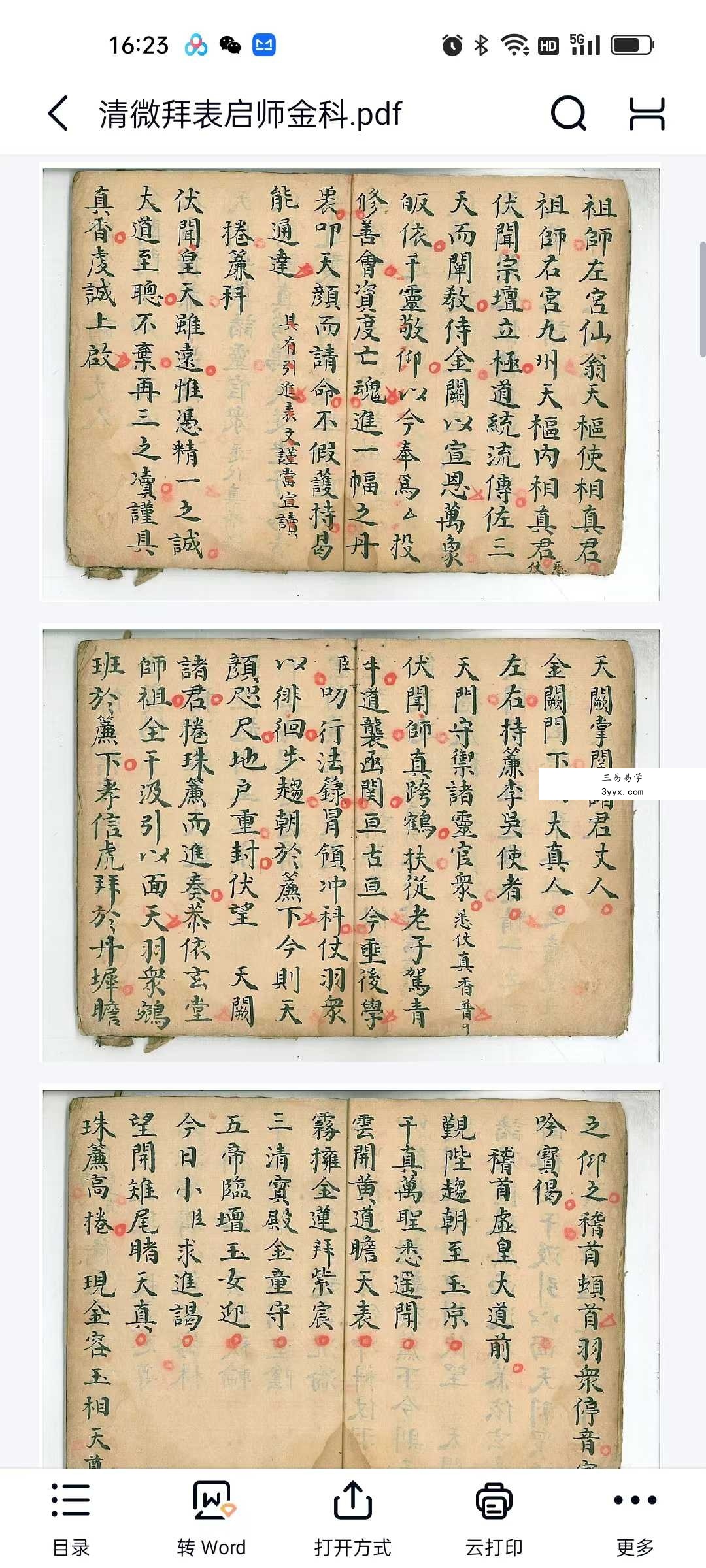 清微拜表启师金科42页 资料图片