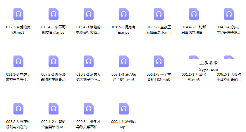 生命大蜕变训练营 第一期 38节音频 资料图片