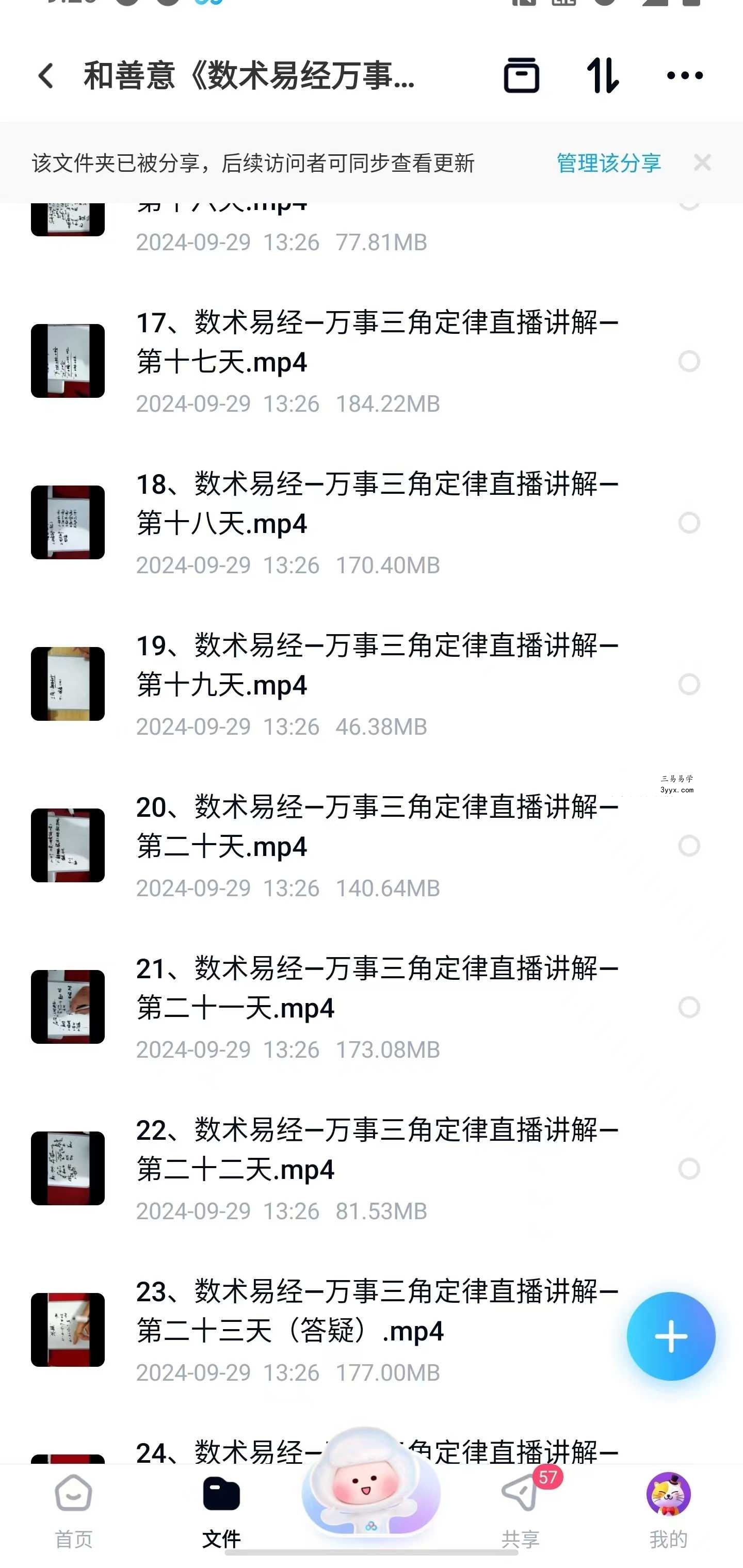 和善意《数术易经万事三角定律直播课程》40集 资料图片