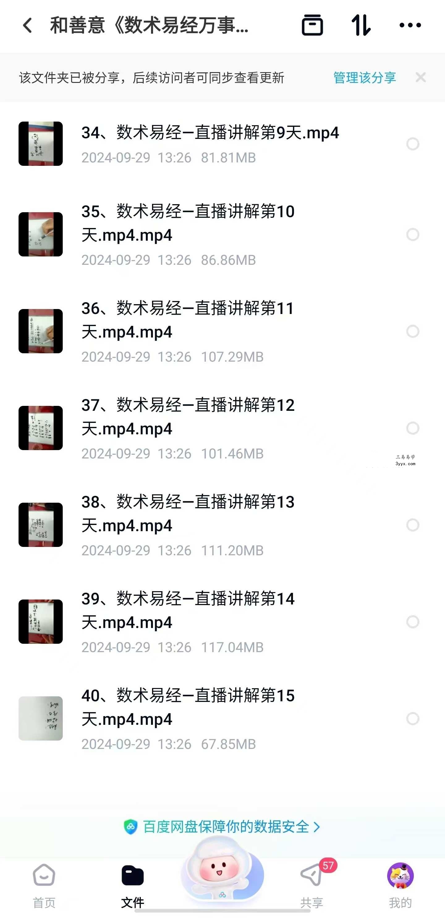 和善意《数术易经万事三角定律直播课程》40集 资料图片