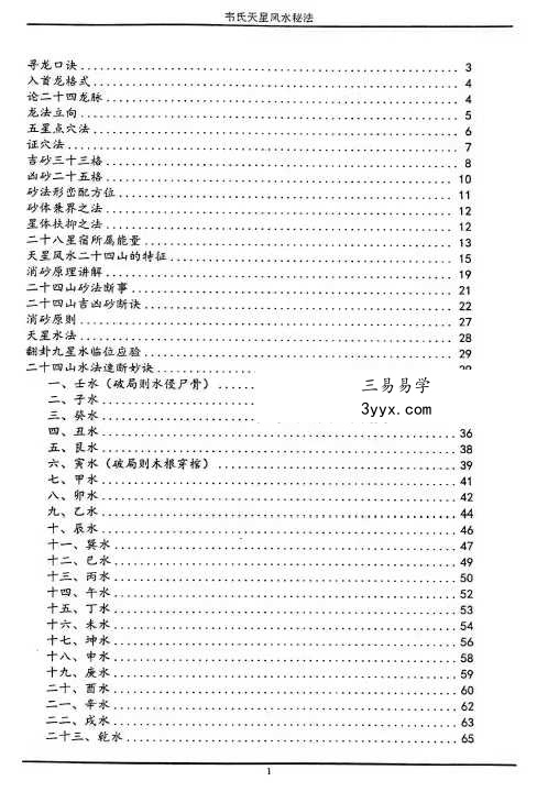《韦氏天星风水秘法》148页 资料图片