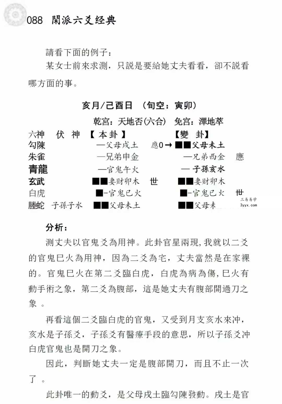 闲云真人《闲派六爻经典》354页 资料图片
