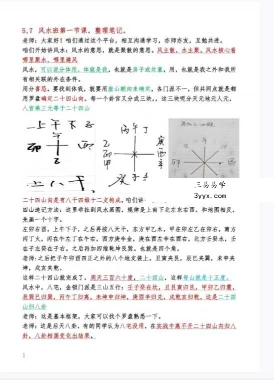《三僚风水内部讲义》彩页108页 资料图片