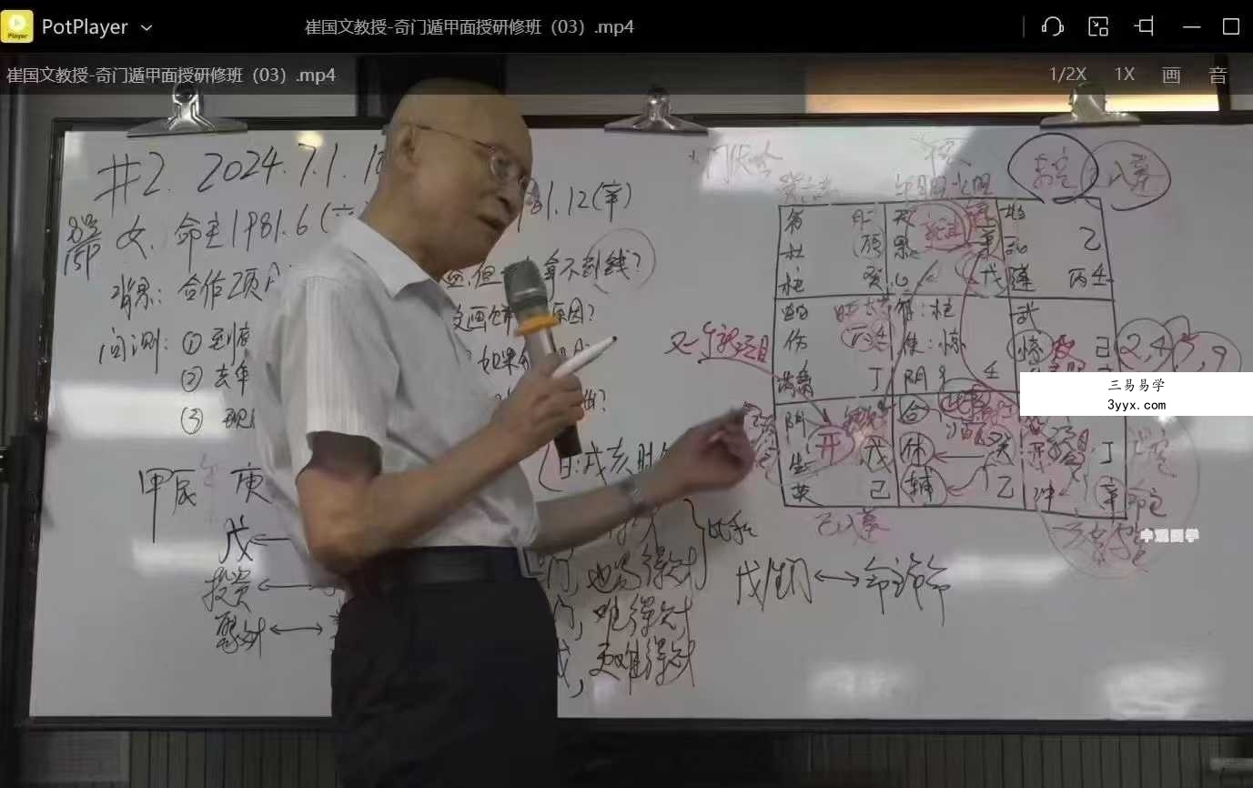 崔国文《奇门遁甲2024年7月面授研修班》全程视频录像课程共4天8集视频 资料图片