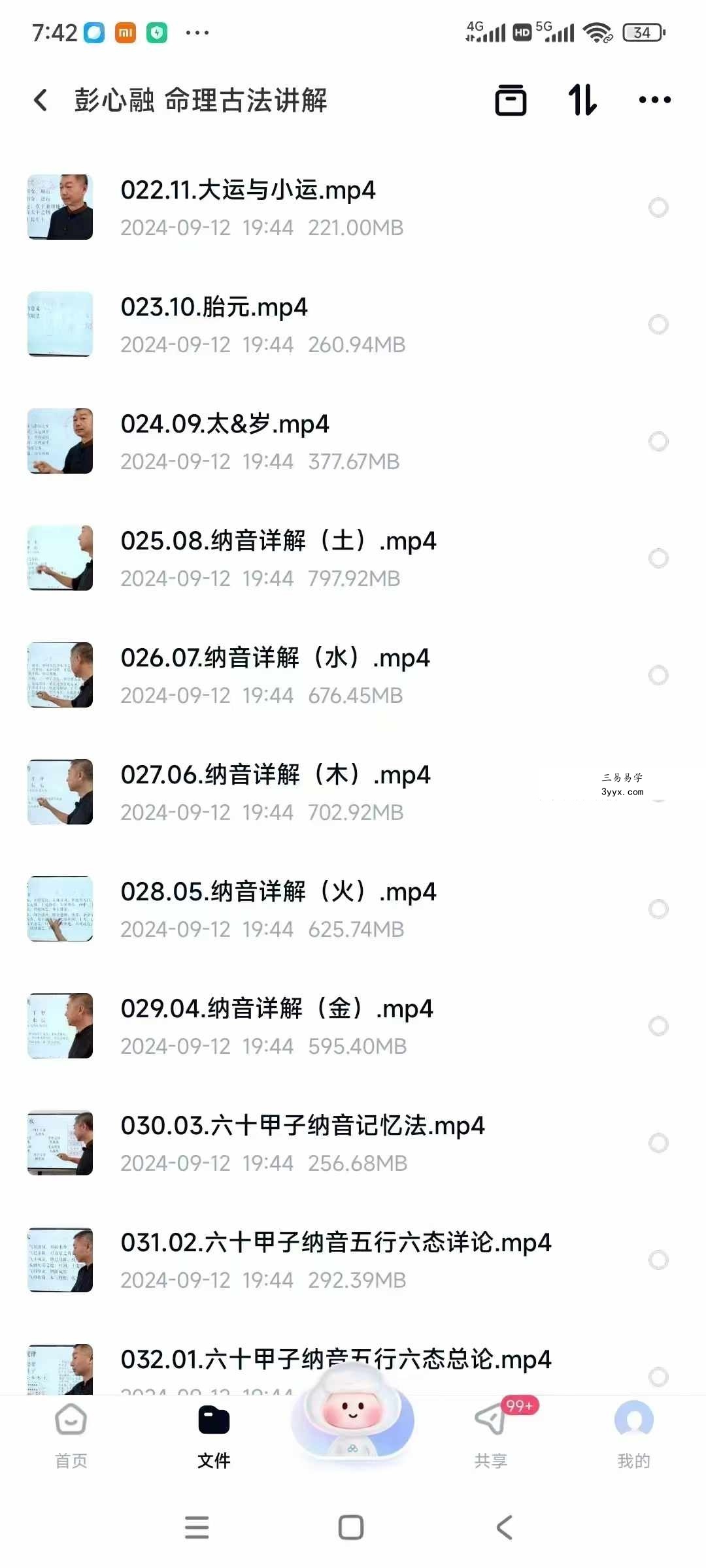 彭心融 命理古法讲解34集+文档 资料图片