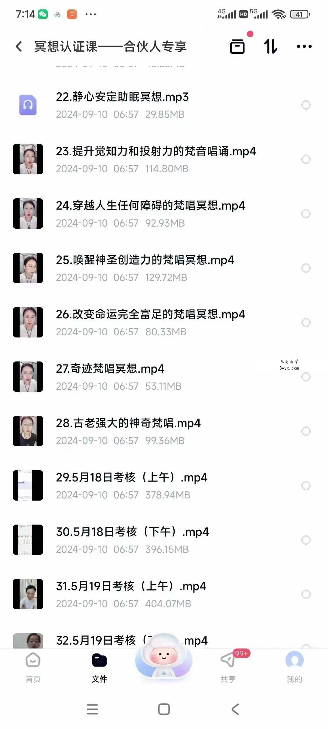 冥想认证课32节视频+音频（合伙人专享） 资料图片