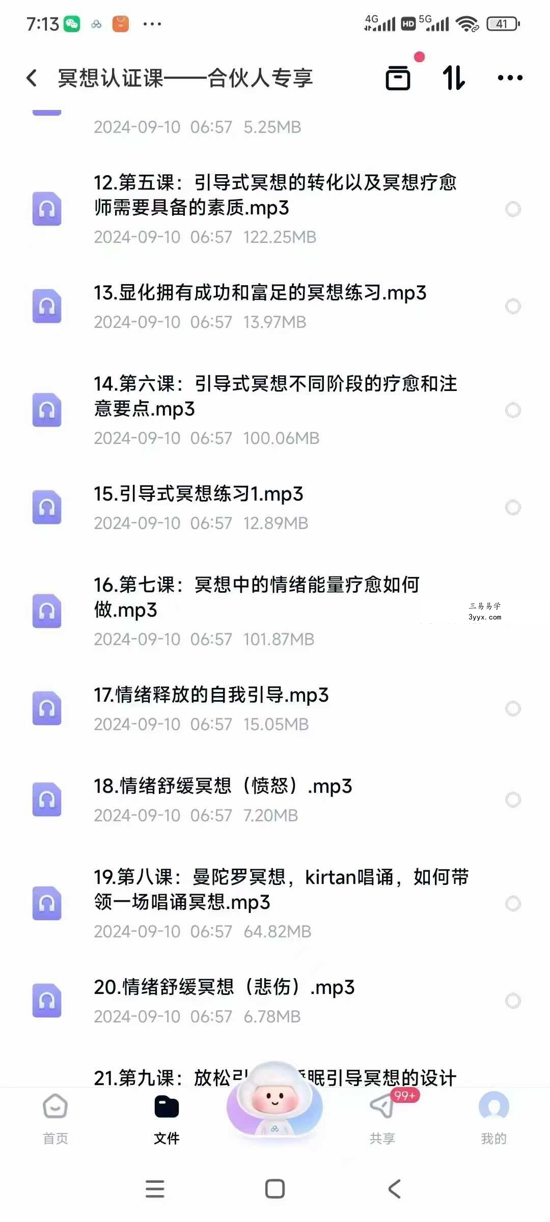 冥想认证课32节视频+音频（合伙人专享） 资料图片