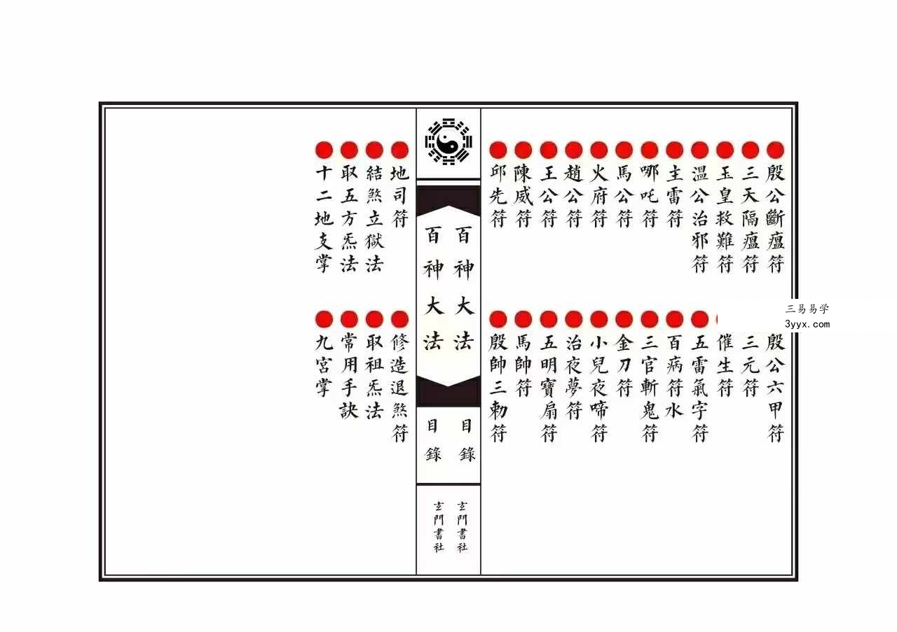 《百神大法秘诀》乾坤法册54页完整版 资料图片