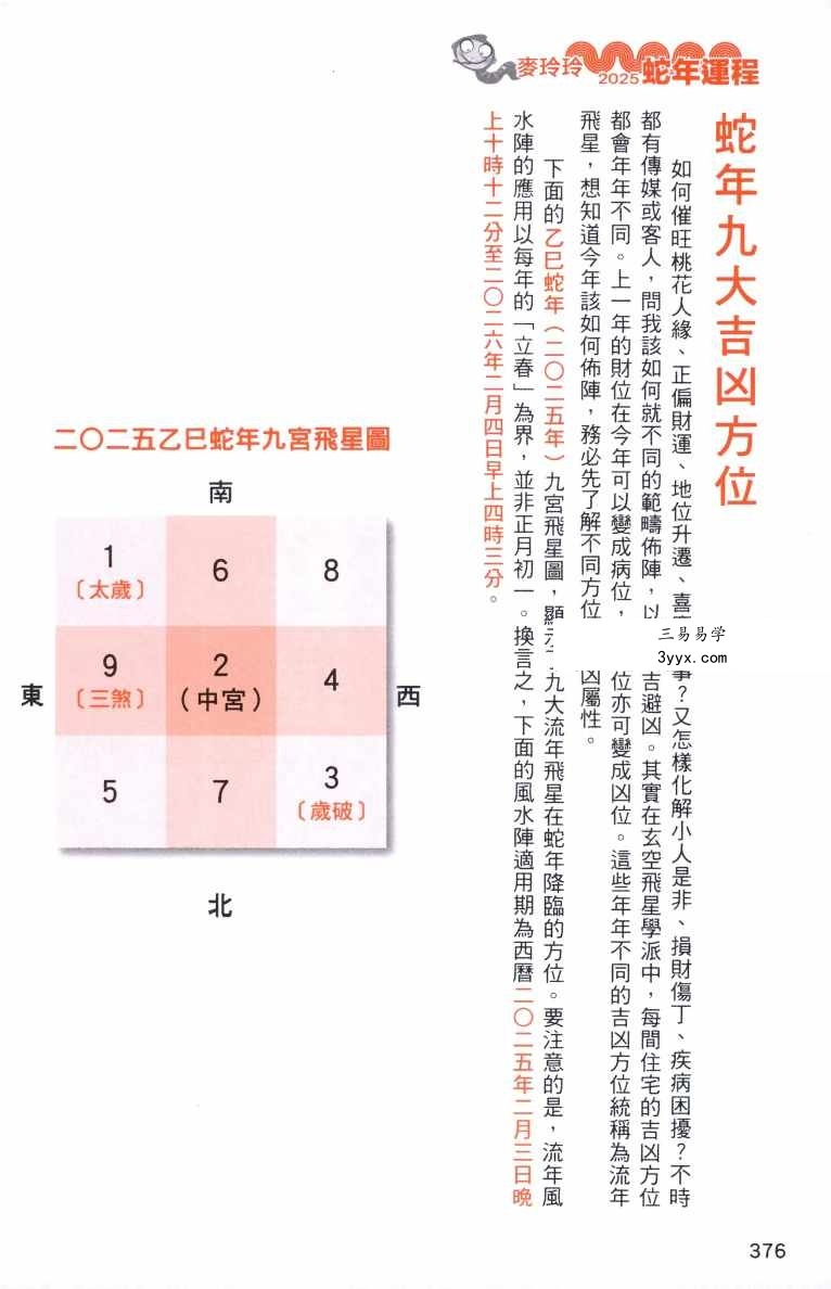 《2025年麦玲玲蛇年运程》454页 资料图片
