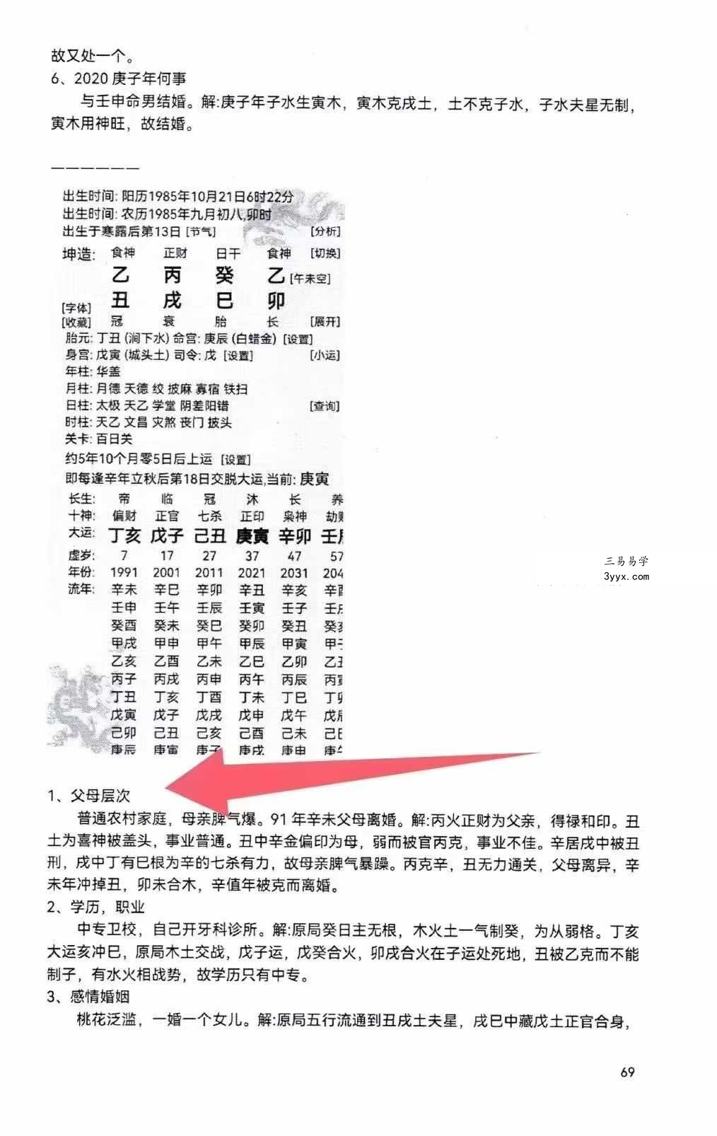 356命理王《命理案例大透解》222页 资料图片