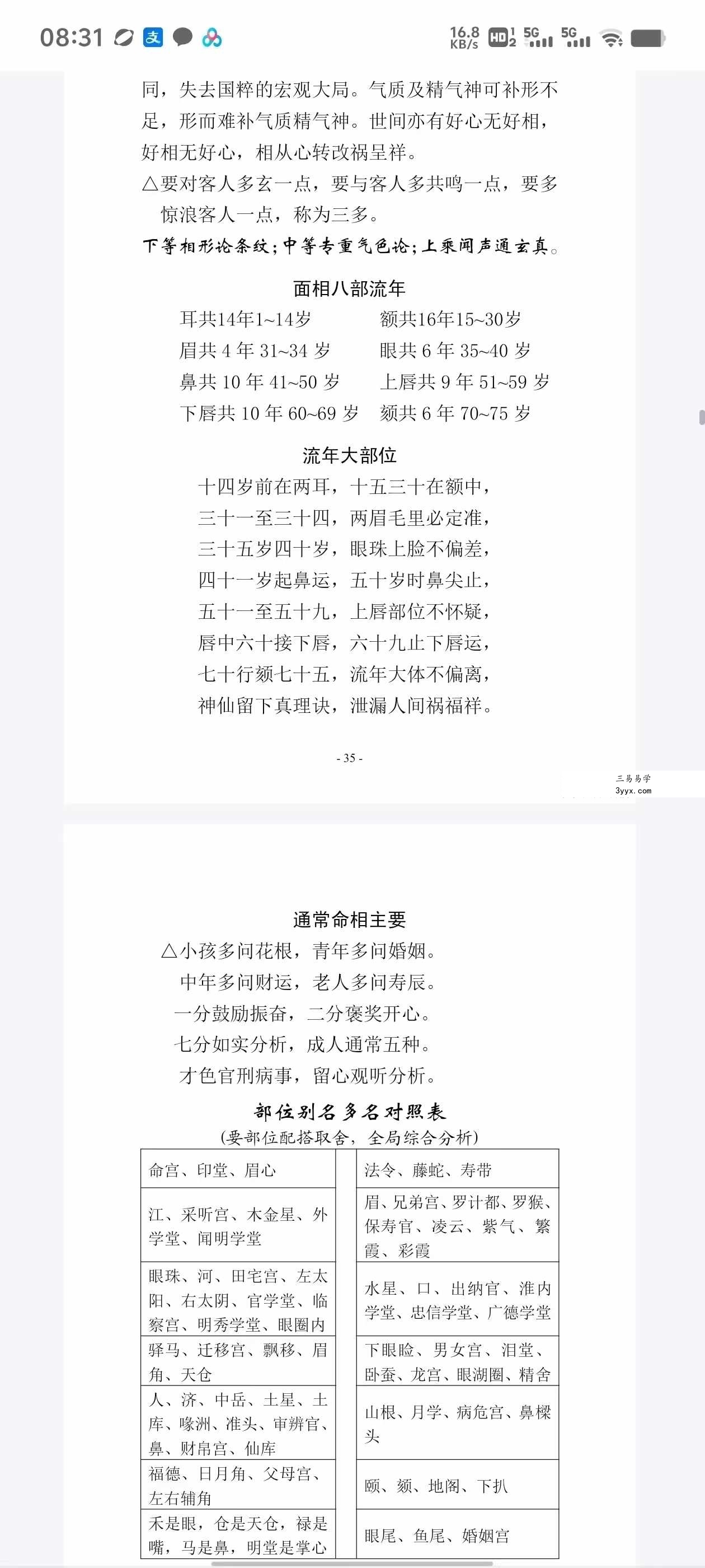 梁崇权《命相精博》181页 资料图片