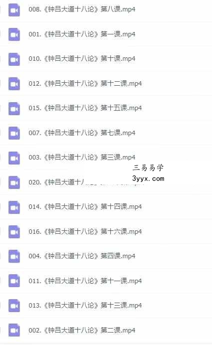 《钟吕大道十八论》21集-破译钟离权传给吕洞宾的十八个“道密” 资料图片