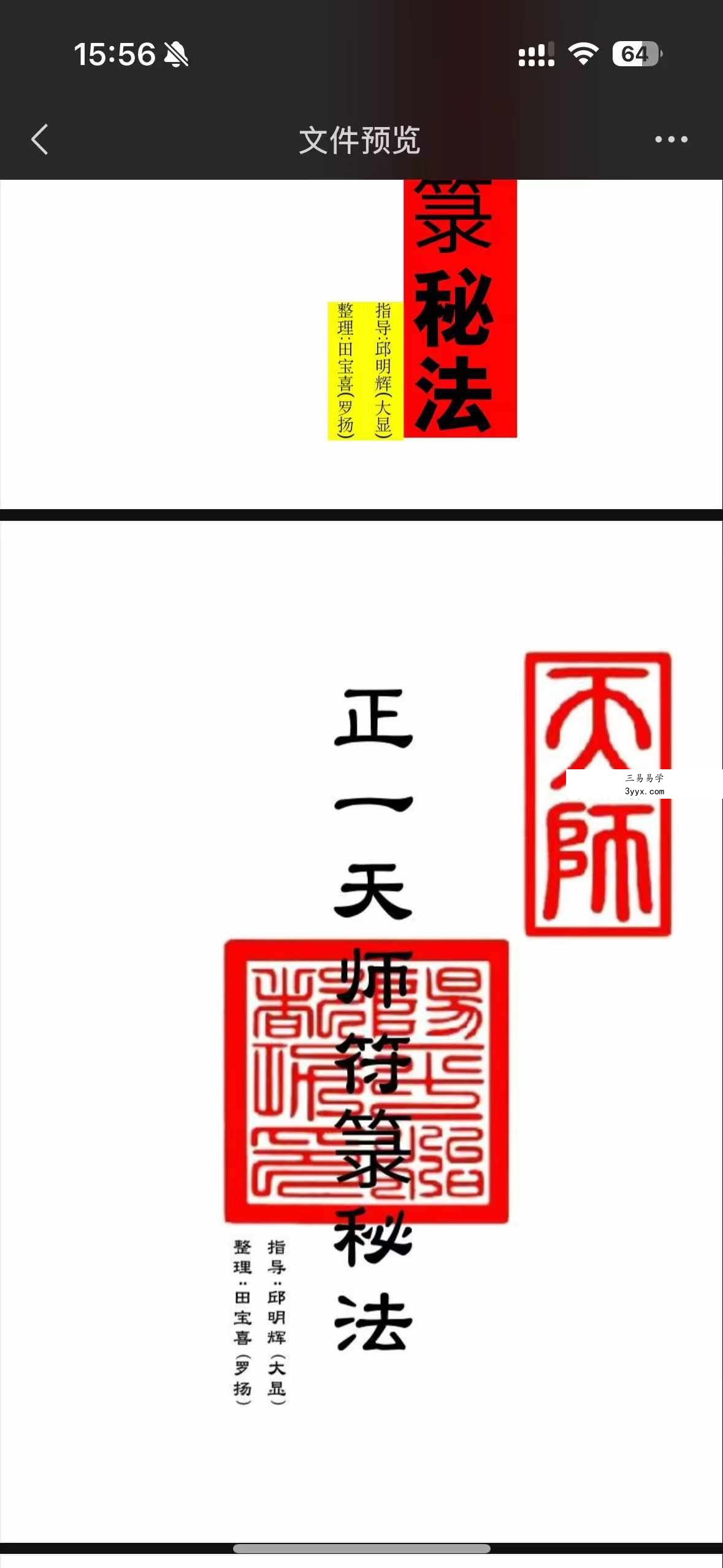 正一天师符箓秘法103页 资料图片