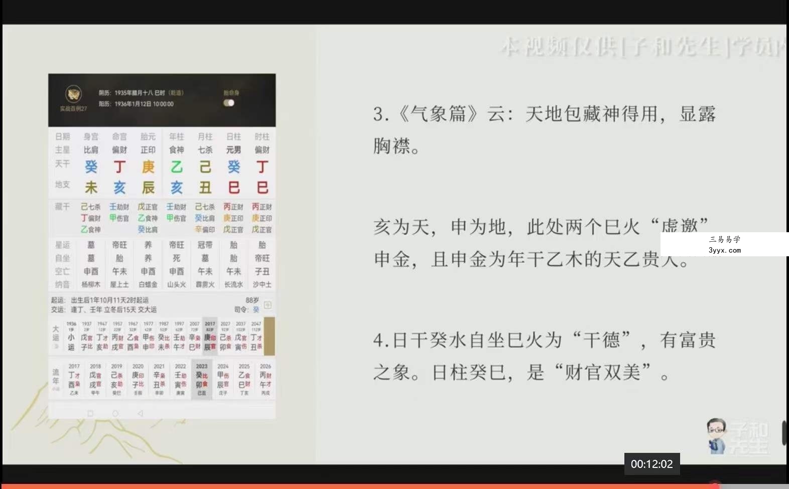 子和先生 八字案例100讲 资料图片