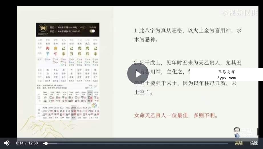 子和先生 八字案例100讲 资料图片
