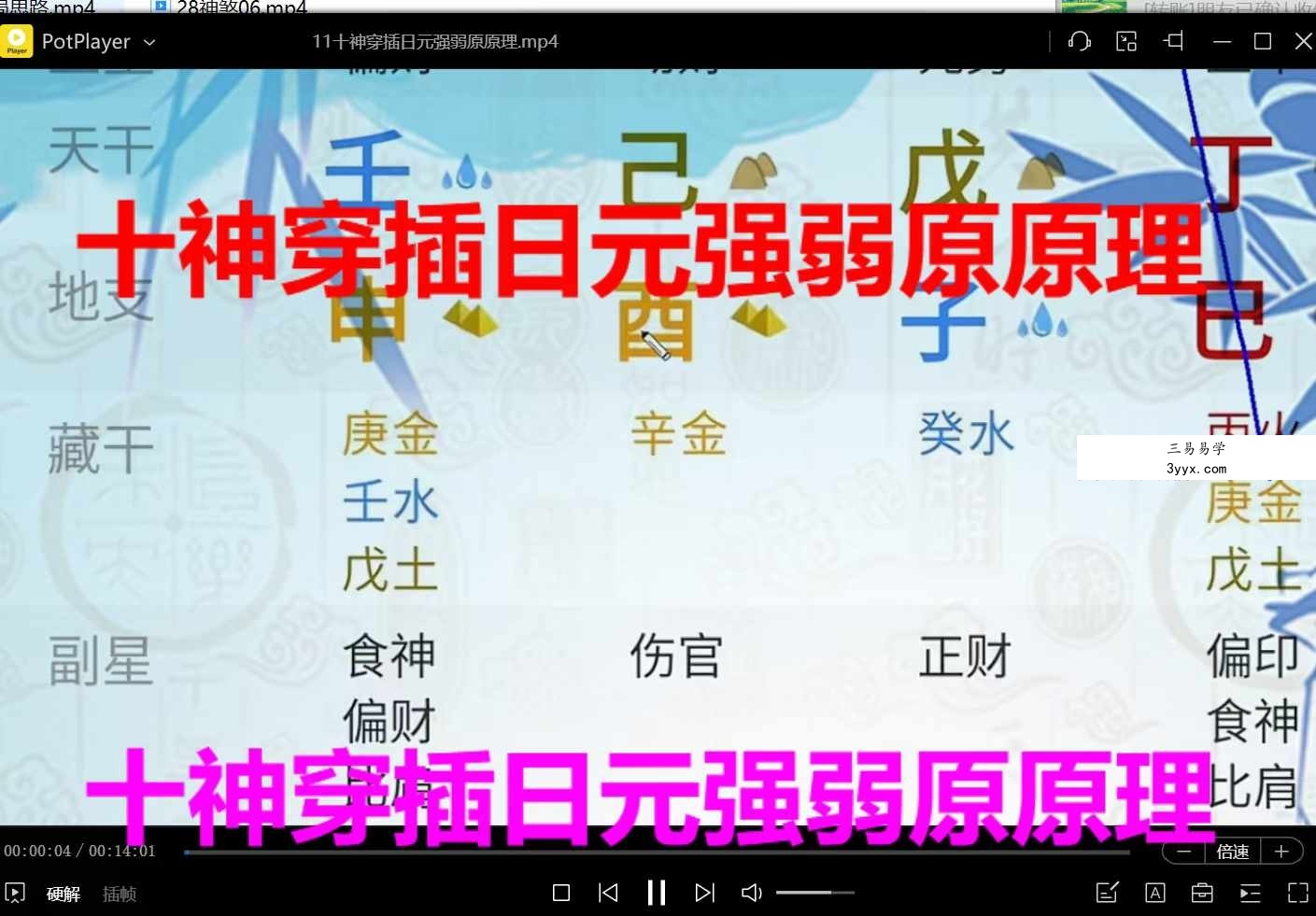 易小生四柱课程及风水布局（无进阶套路）全科班课八字全科班44集 资料图片