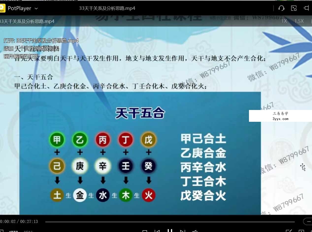 易小生四柱课程及风水布局（无进阶套路）全科班课八字全科班44集 资料图片