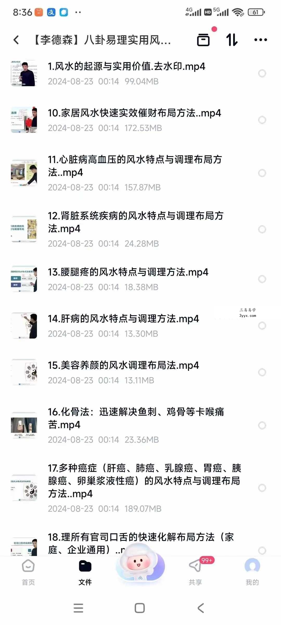 李德森 八卦易理实用风水网课29集 资料图片