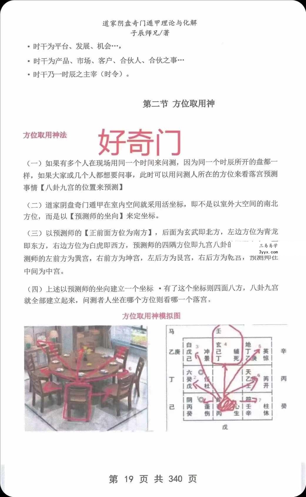 子辰《道家阴盘奇门遁甲》理论与化解应用346页 资料图片