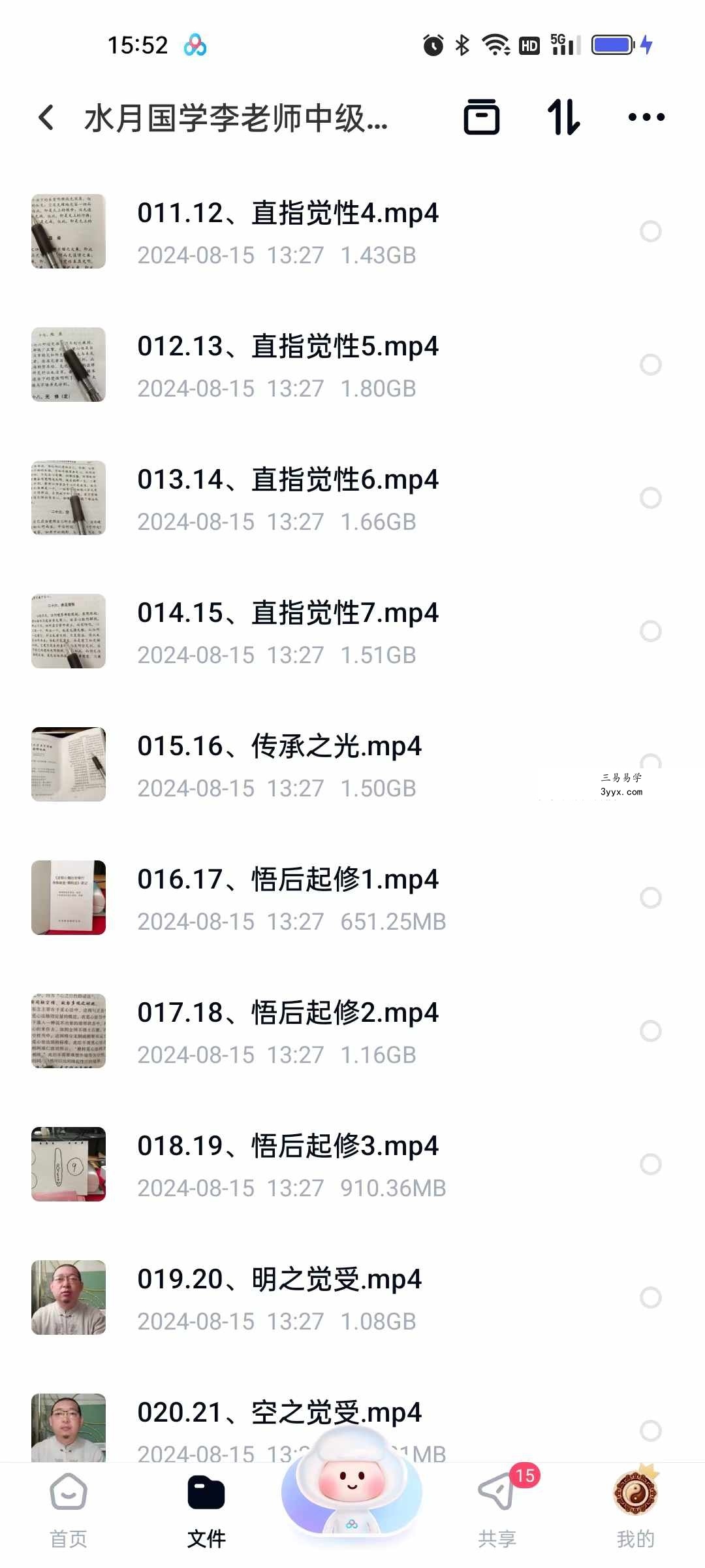 水月国学李老师中级班+高级班 合集43集 资料图片