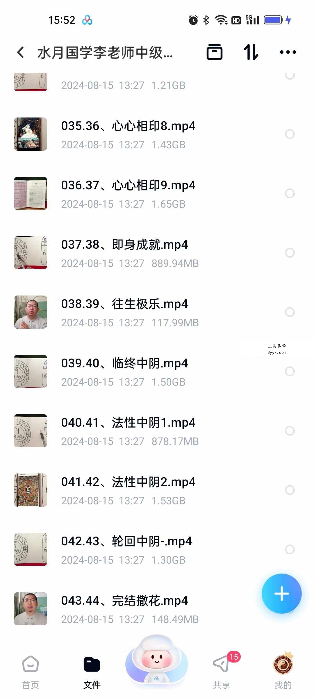 水月国学李老师中级班+高级班 合集43集 资料图片