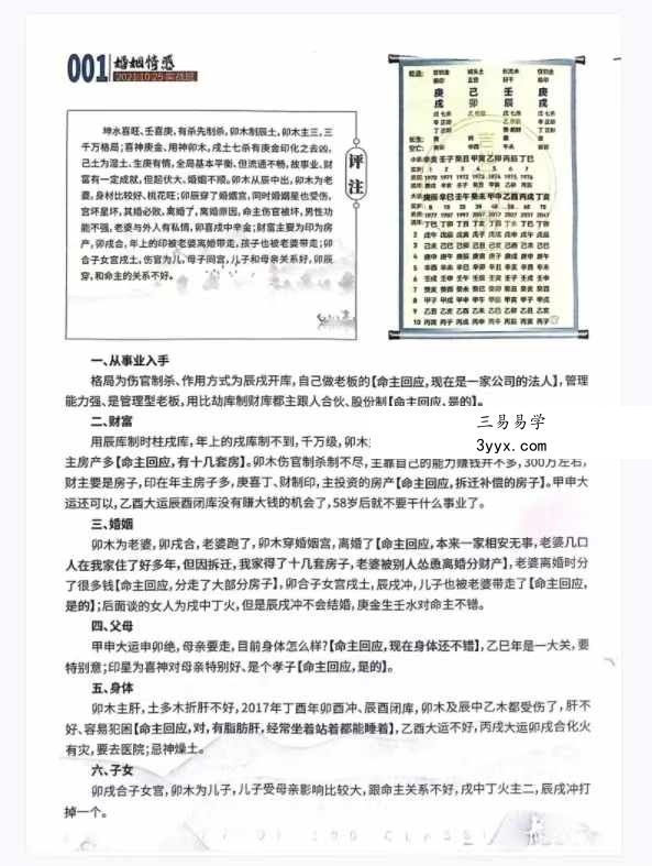 夏光明书籍《真传八字100大经典案例集》（第2集）111页 资料图片