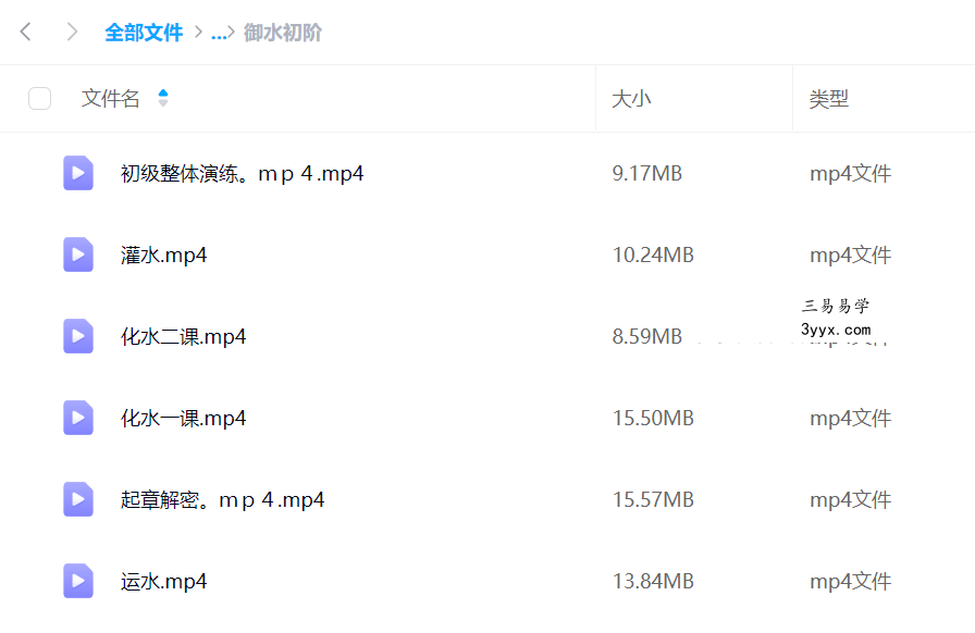 洞玄 御水经初级+中级 资料图片
