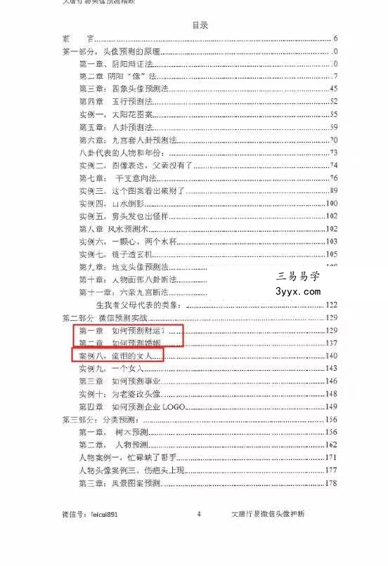唐友权 大唐行易微信头像精断预测法 233页 资料图片