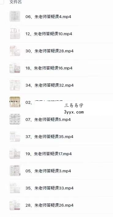 易朴国学 朱昱、闻源《四柱八字答疑课程》37集 资料图片
