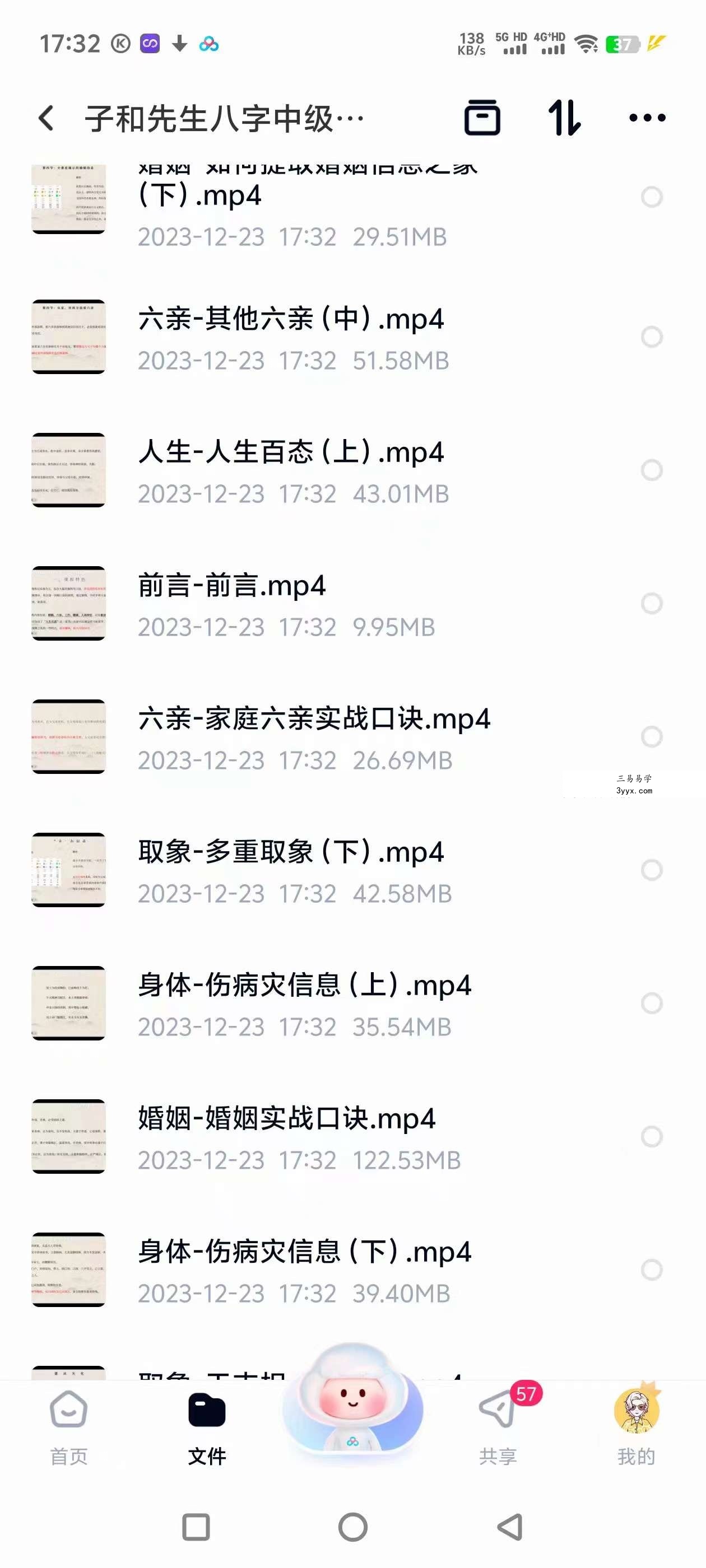 子和先生八字中级实战课21集 资料图片