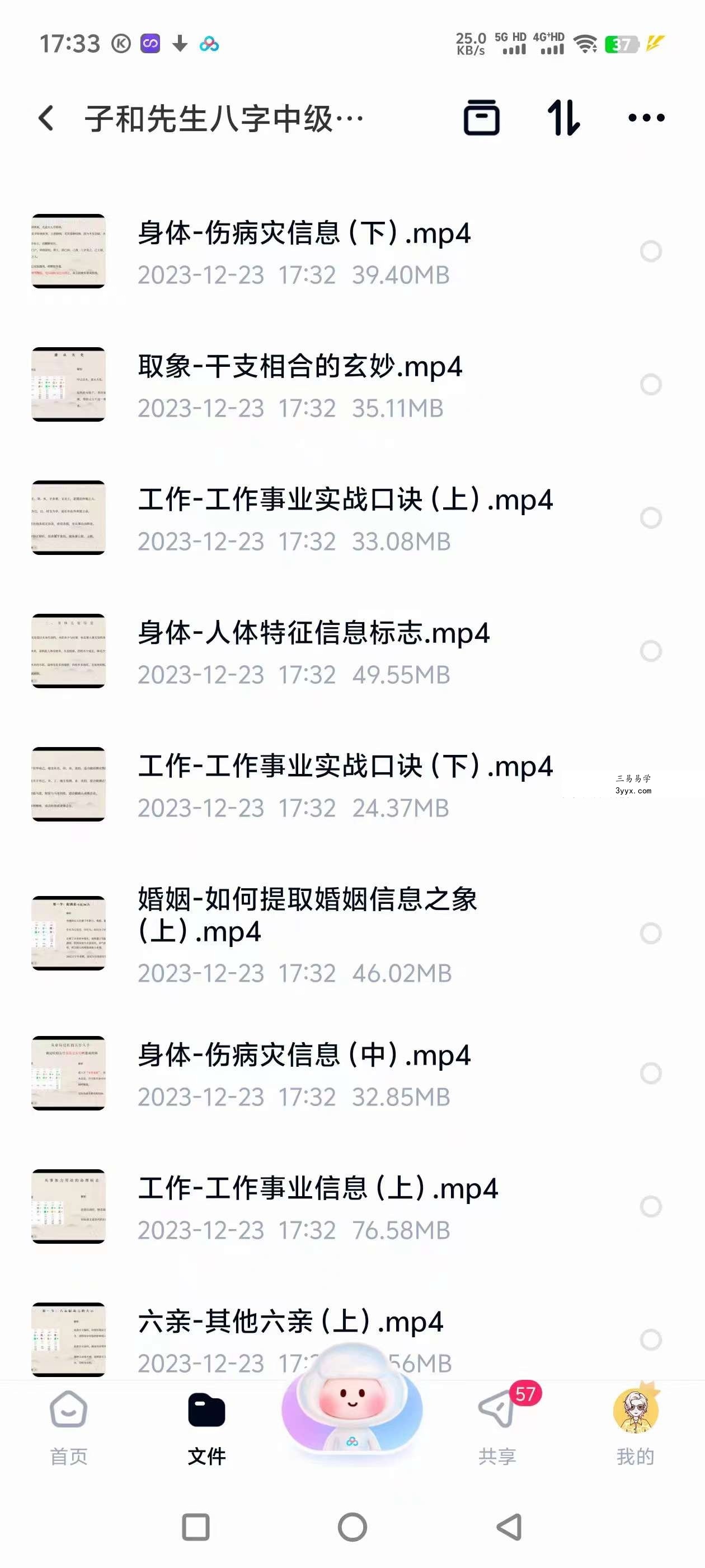 子和先生八字中级实战课21集 资料图片
