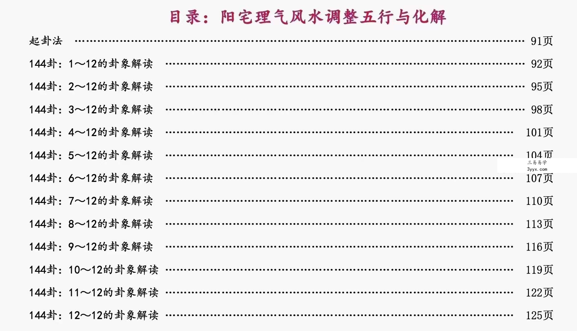 庄易《阳宅理气风水调理五行与化解》理气五行风水146页 资料图片