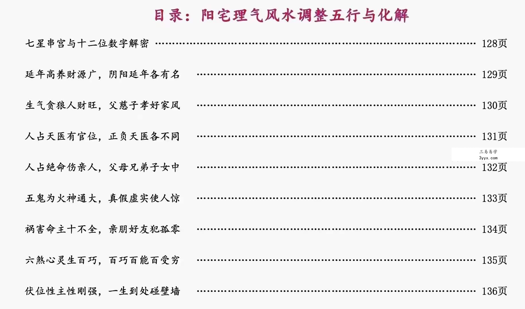 庄易《阳宅理气风水调理五行与化解》理气五行风水146页 资料图片