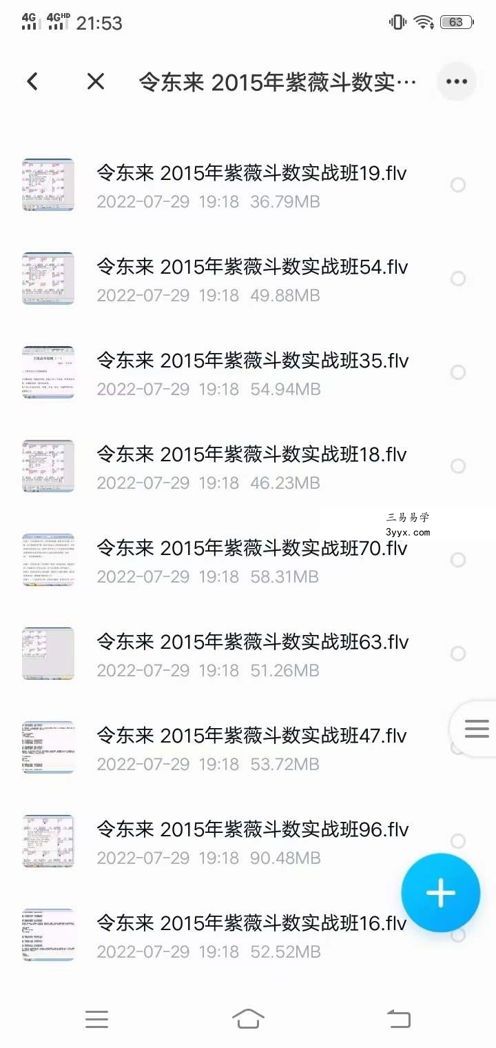令东来 实战班重要课程视频96节课 资料图片