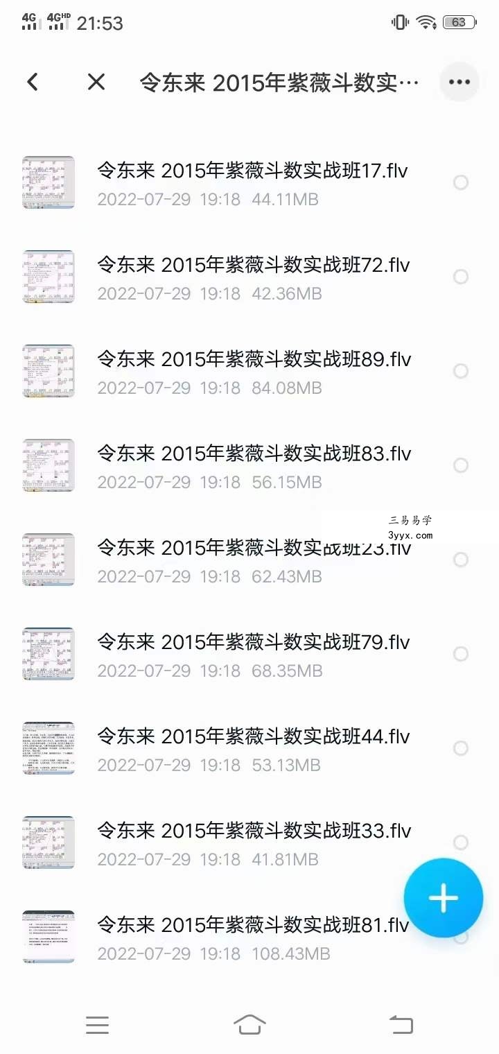 令东来 实战班重要课程视频96节课 资料图片