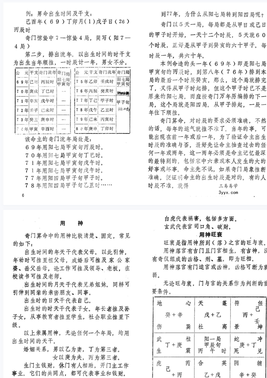 奇门算命术73页 资料图片