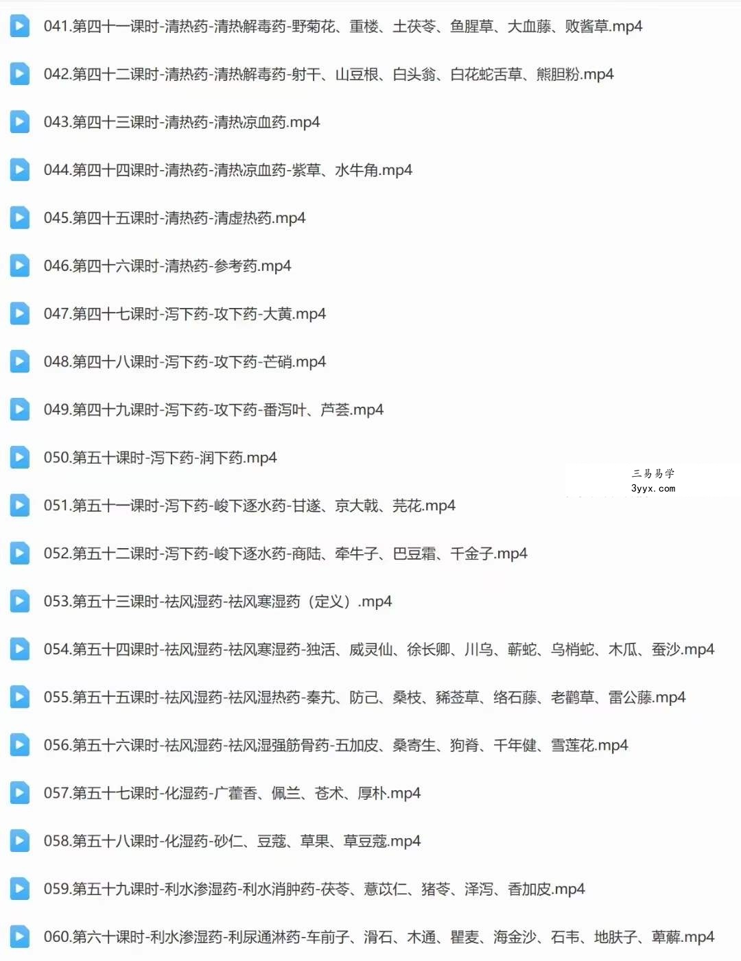 吴勇军 中医师承-中药学 98集 资料图片