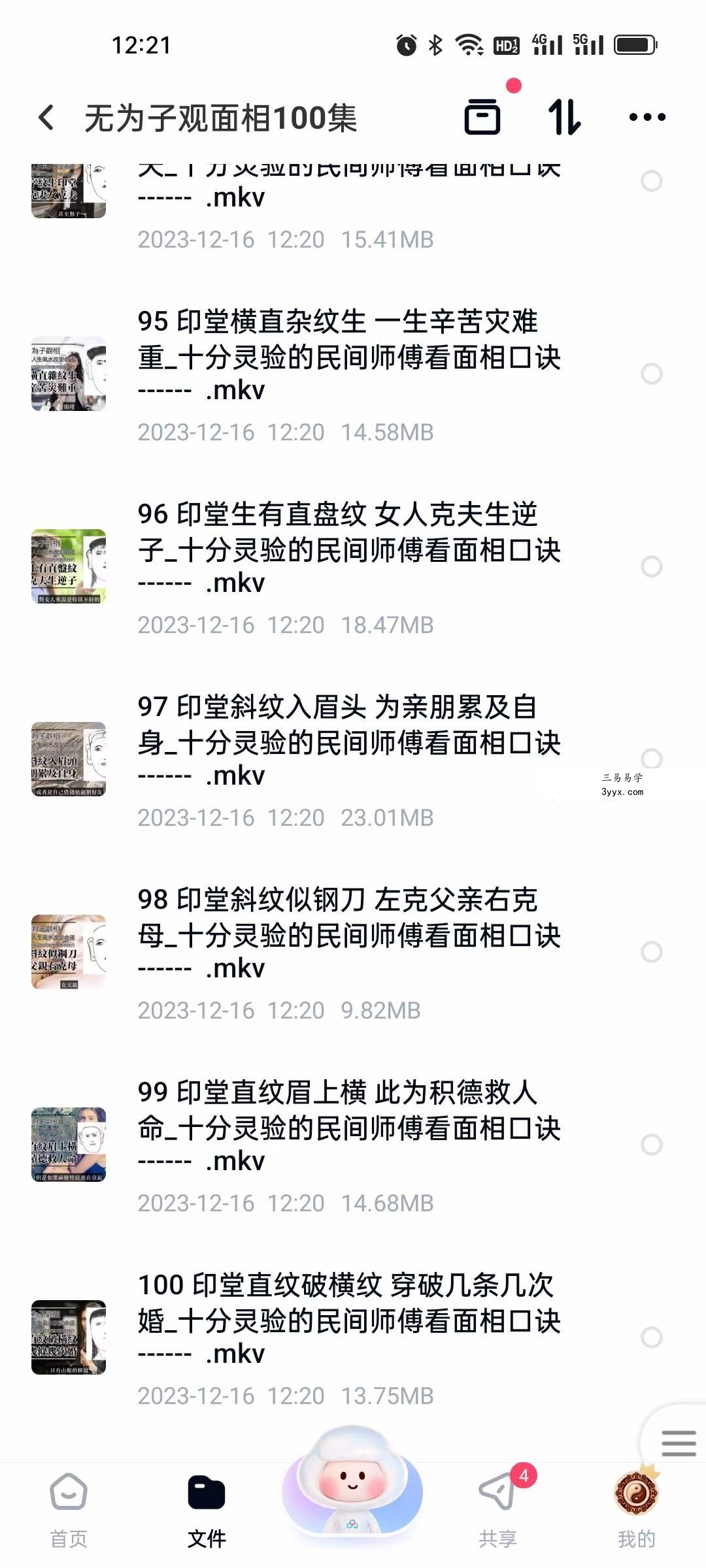 无为子观面相100集 资料图片