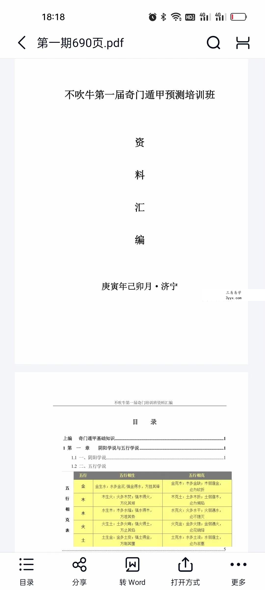 不吹牛奇门遁甲资料1~9期 资料图片