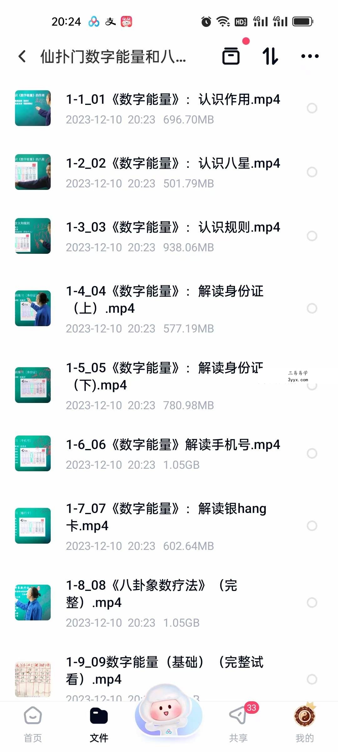 仙扑门数字能量和八卦象数15集 资料图片