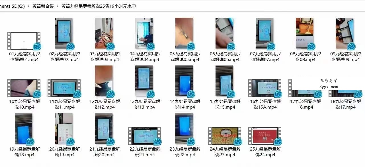 黄笛九经易罗盘解说25集 资料图片