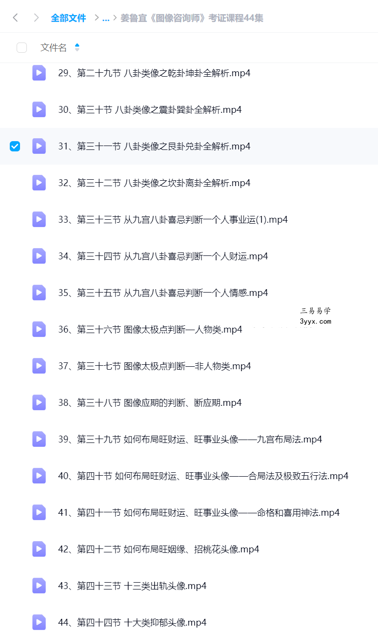 姜鲁宜《微信头像职业预测师4套》109集 资料图片