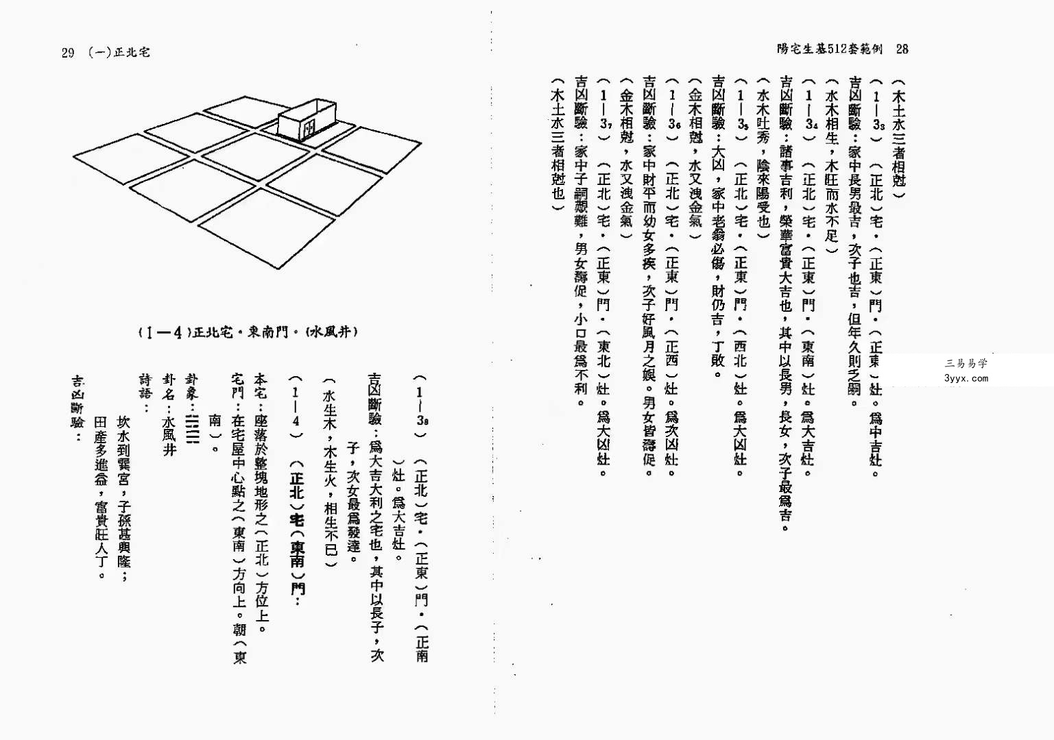 韩雨墨-阳宅生基512套范例 140页 资料图片