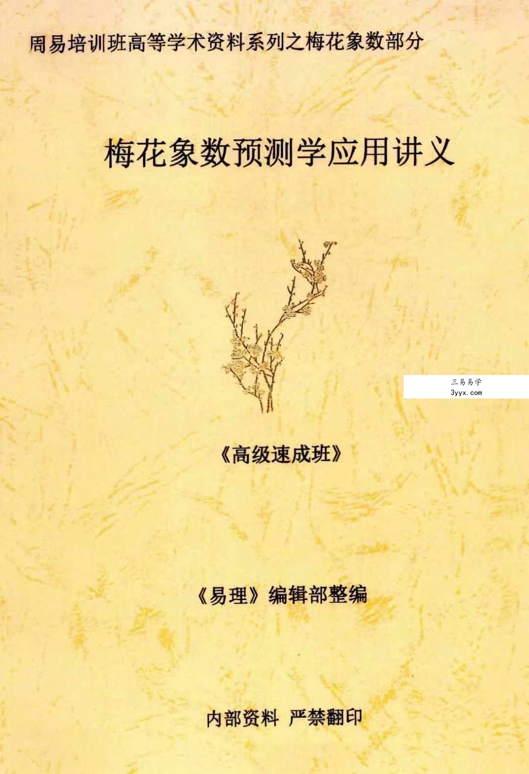 黄鉴梅花象数预测学应用讲义初中高 资料图片