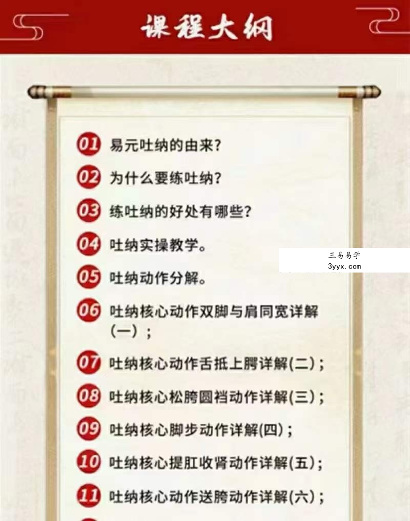 东方易元秘法吐纳21节精讲 资料图片